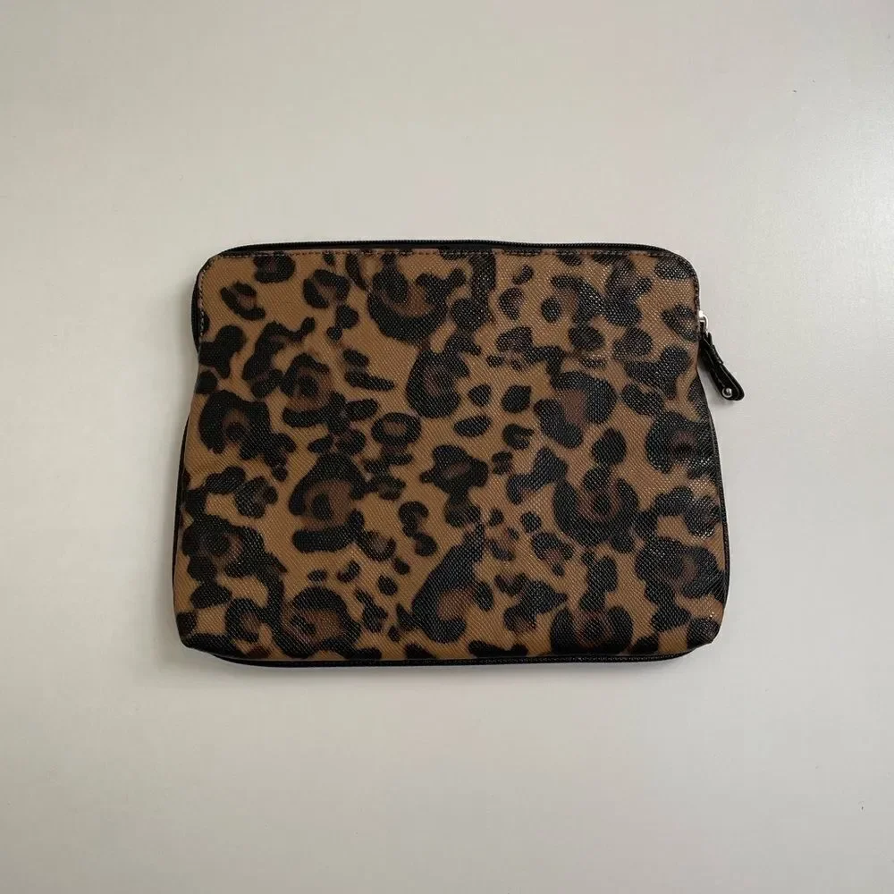NWT Nine West Leopard Clutch or Makeup Bag